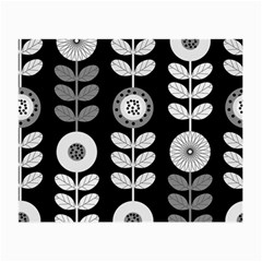 Floral Pattern Seamless Background Small Glasses Cloth (2-Side)