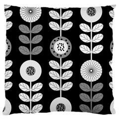 Floral Pattern Seamless Background Large Cushion Case (One Side)