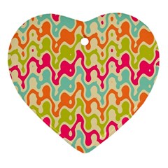 Abstract Pattern Colorful Wallpaper Ornament (heart) by Simbadda