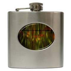 Fractal Rain Hip Flask (6 Oz) by Simbadda