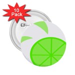 Fruit Lime Green 2.25  Buttons (10 pack)  Front