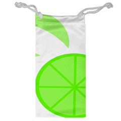 Fruit Lime Green Jewelry Bag by Alisyart