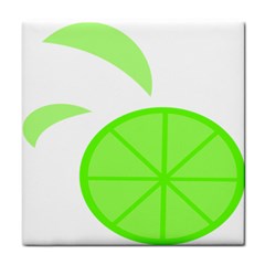 Fruit Lime Green Face Towel