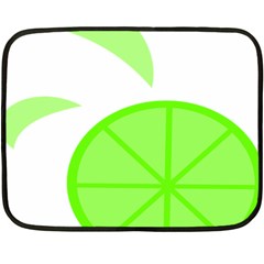 Fruit Lime Green Fleece Blanket (mini)