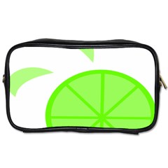 Fruit Lime Green Toiletries Bags