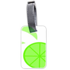 Fruit Lime Green Luggage Tags (two Sides)