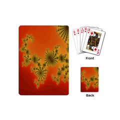 Decorative Fractal Spiral Playing Cards (mini)  by Simbadda