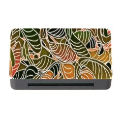 Floral Pattern Background Memory Card Reader With Cf by Simbadda