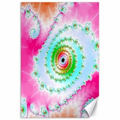 Decorative Fractal Spiral Canvas 20  X 30   by Simbadda