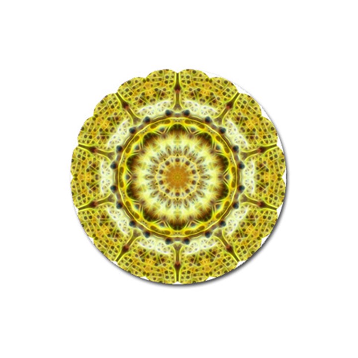 Fractal Flower Magnet 3  (Round)