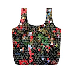 Colorful Abstract Background Full Print Recycle Bags (m)  by Simbadda