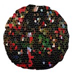 Colorful Abstract Background Large 18  Premium Flano Round Cushions Front