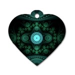 Grand Julian Fractal Dog Tag Heart (Two Sides) Front