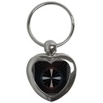 Fractal Rays Key Chains (Heart)  Front