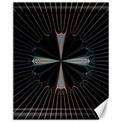 Fractal Rays Canvas 11  X 14   by Simbadda