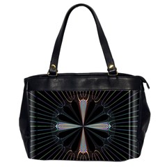 Fractal Rays Office Handbags (2 Sides)  by Simbadda