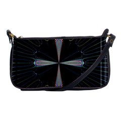 Fractal Rays Shoulder Clutch Bags by Simbadda