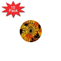 Halloween Weird  Surreal Atmosphere 1  Mini Buttons (10 Pack)  by Simbadda