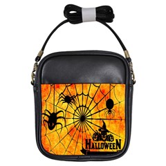 Halloween Weird  Surreal Atmosphere Girls Sling Bags by Simbadda