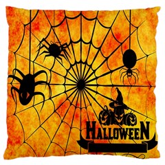 Halloween Weird  Surreal Atmosphere Large Flano Cushion Case (two Sides) by Simbadda