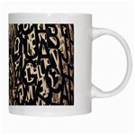 Wallpaper Texture Pattern Design Ornate Abstract White Mugs Right