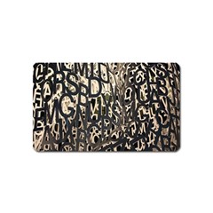 Wallpaper Texture Pattern Design Ornate Abstract Magnet (name Card) by Simbadda