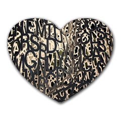 Wallpaper Texture Pattern Design Ornate Abstract Heart Mousepads by Simbadda