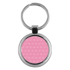 Pink Pattern Key Chains (round)  by Valentinaart