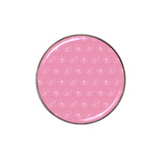 Pink Pattern Hat Clip Ball Marker (10 Pack)