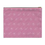 Pink pattern Cosmetic Bag (XL) Back