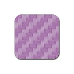 Purple pattern Rubber Coaster (Square) 