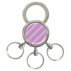 Purple pattern 3-Ring Key Chains