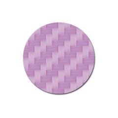 Purple pattern Magnet 3  (Round)