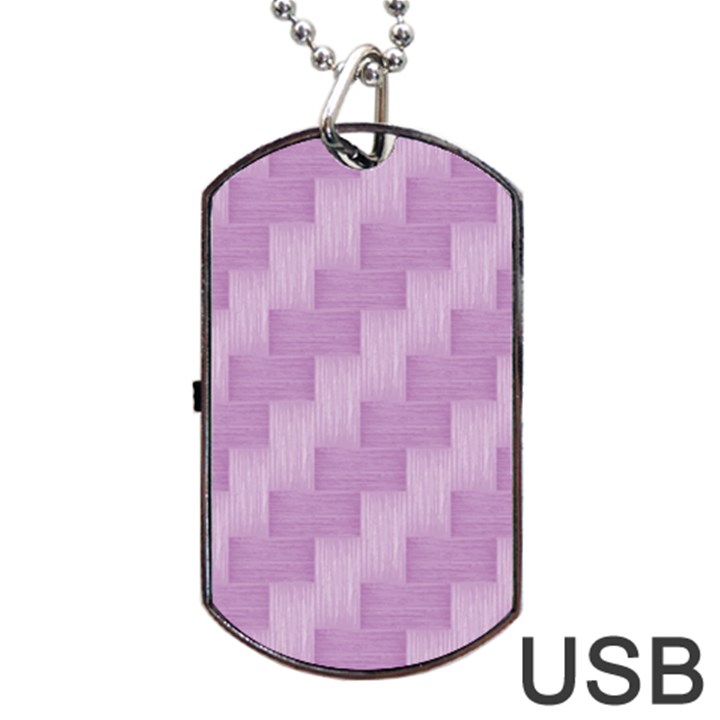 Purple pattern Dog Tag USB Flash (Two Sides)