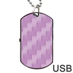 Purple pattern Dog Tag USB Flash (Two Sides) Back