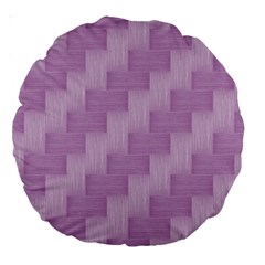 Purple pattern Large 18  Premium Round Cushions