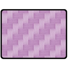 Purple pattern Double Sided Fleece Blanket (Large) 