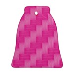 Pink pattern Bell Ornament (Two Sides) Front