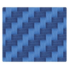 Blue Pattern Double Sided Flano Blanket (small)  by Valentinaart