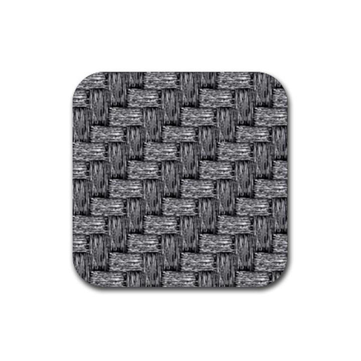 Gray pattern Rubber Coaster (Square) 