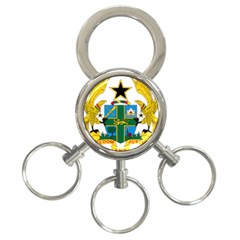 Coat Of Arms Of Ghana 3-ring Key Chains by abbeyz71