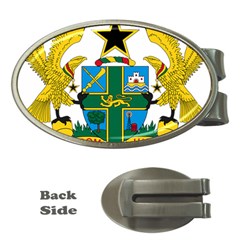 Coat Of Arms Of Ghana Money Clips (oval)  by abbeyz71