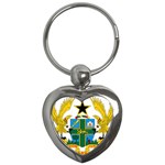 Coat of Arms of Ghana Key Chains (Heart)  Front