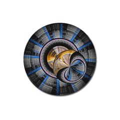 Fractal Tech Disc Background Magnet 3  (round) by Simbadda