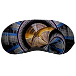 Fractal Tech Disc Background Sleeping Masks Front