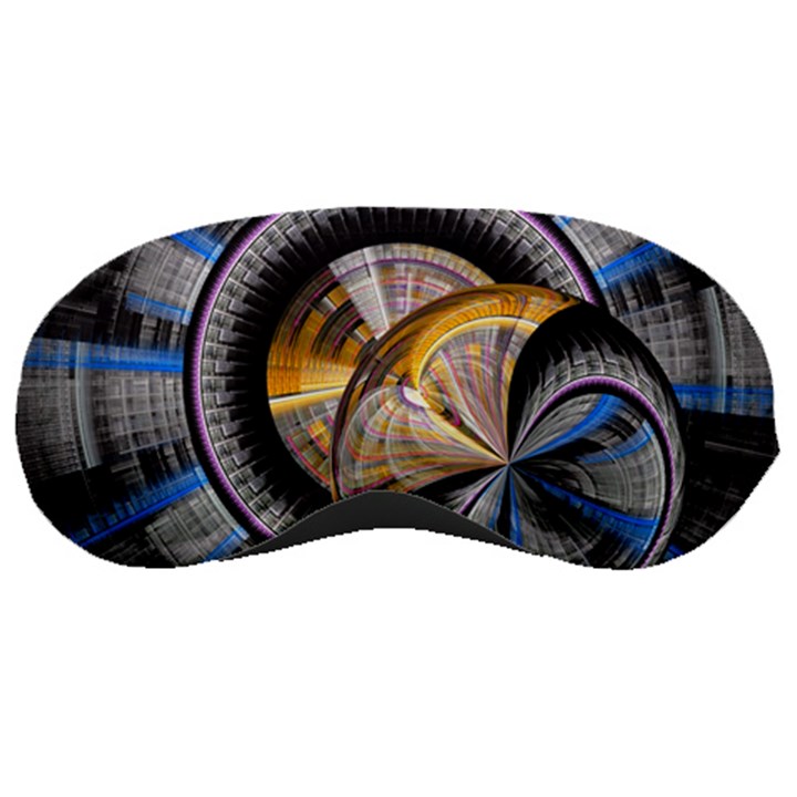 Fractal Tech Disc Background Sleeping Masks