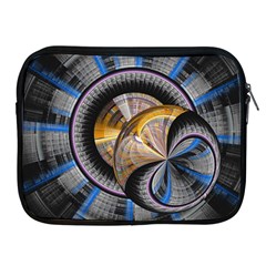 Fractal Tech Disc Background Apple Ipad 2/3/4 Zipper Cases by Simbadda