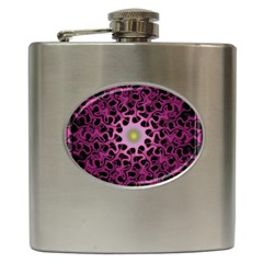 Cool Fractal Hip Flask (6 Oz)