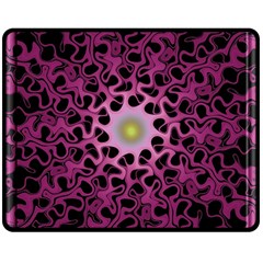 Cool Fractal Double Sided Fleece Blanket (medium)  by Simbadda