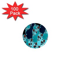 Decorative Fractal Background 1  Mini Buttons (100 Pack) 